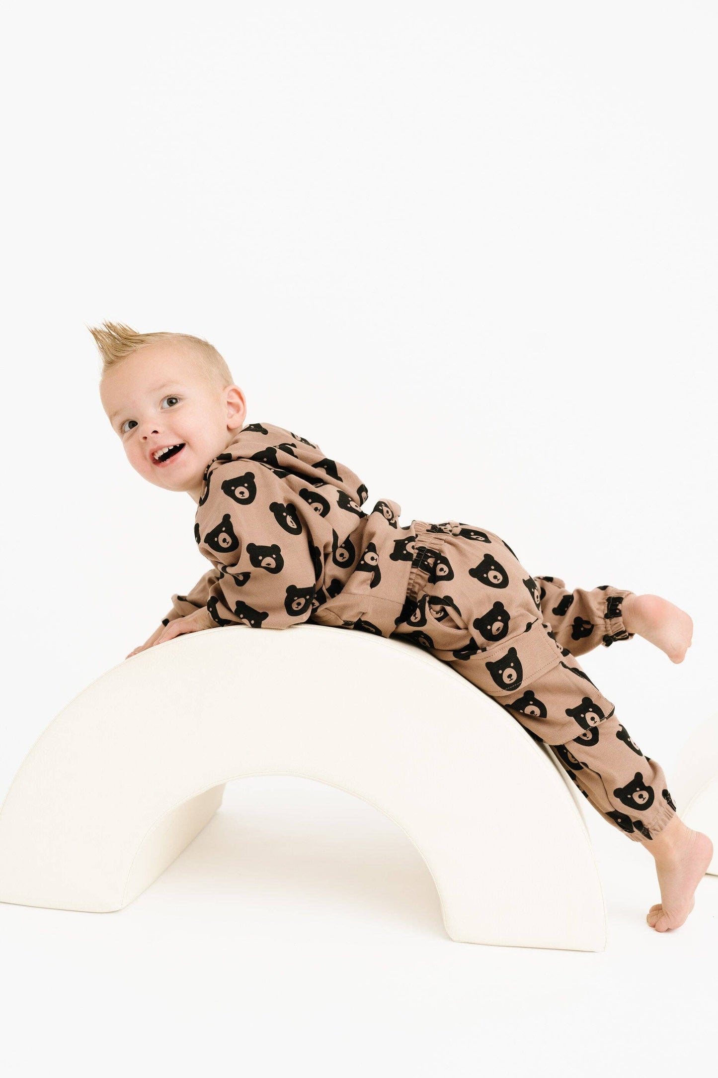 Brown Bear Cargo Hoodie Set