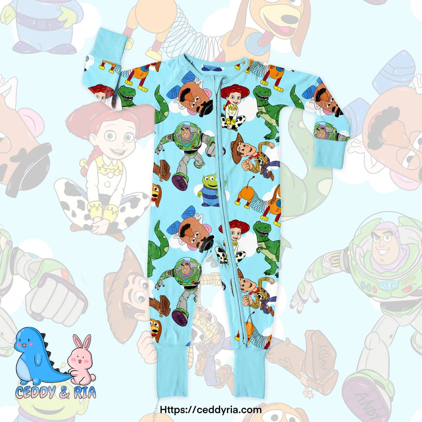 Toy Friend bamboo zippy convertible romper