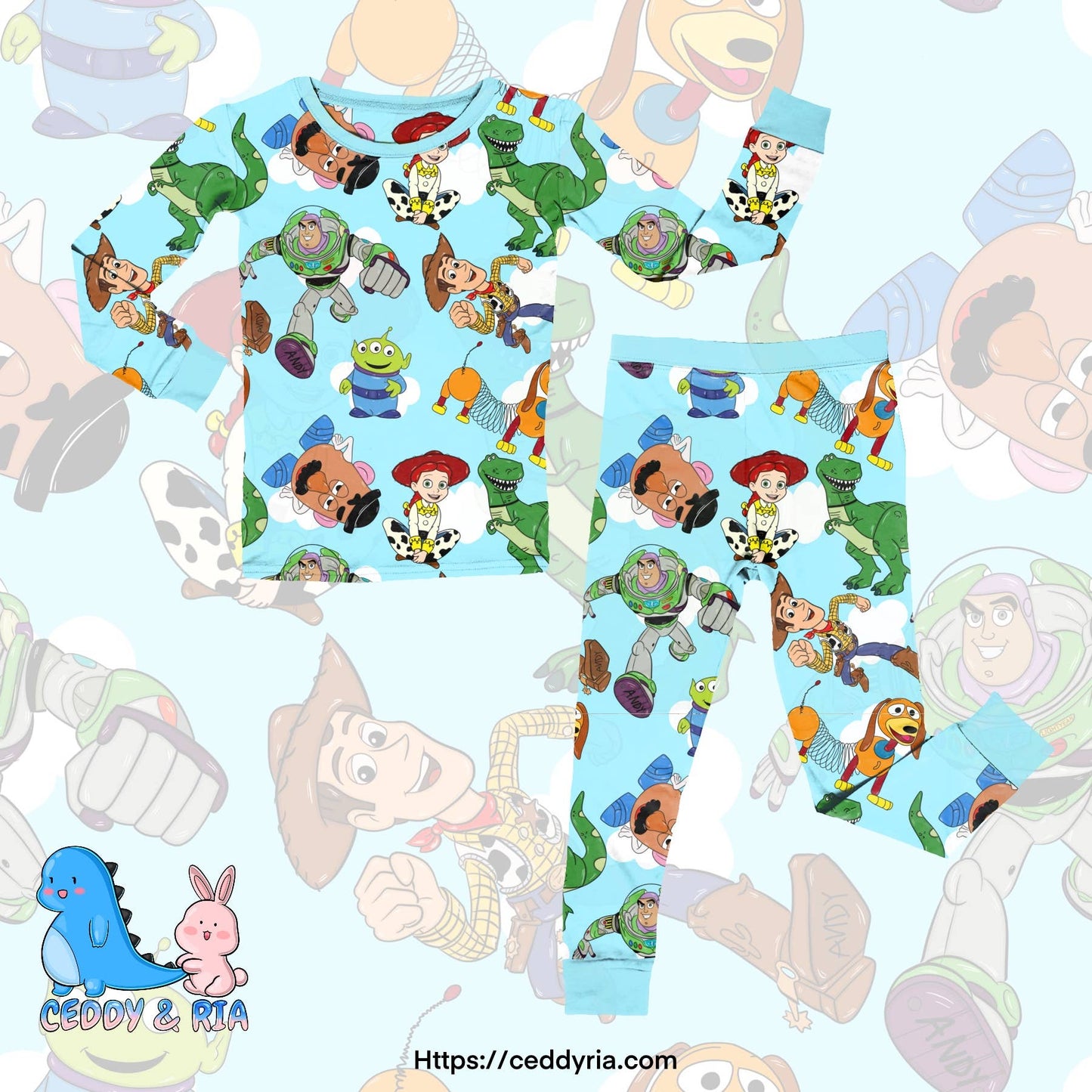 Toy Friend bamboo 2 piece set pjs