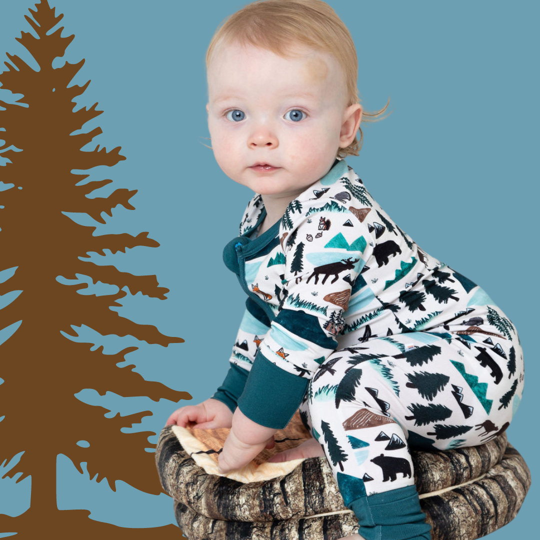 Baby Bamboo Pajamas - Bamboo Sleeper - Into The Wild