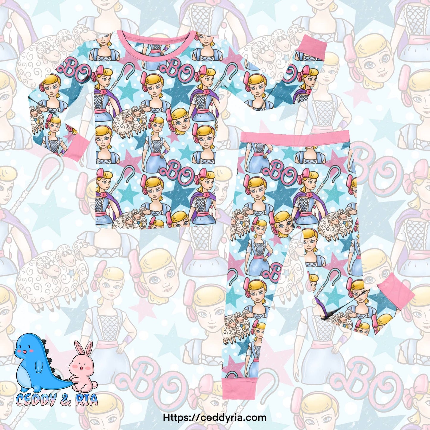 Toy Friend Sheeps bamboo 2 piece set pjs