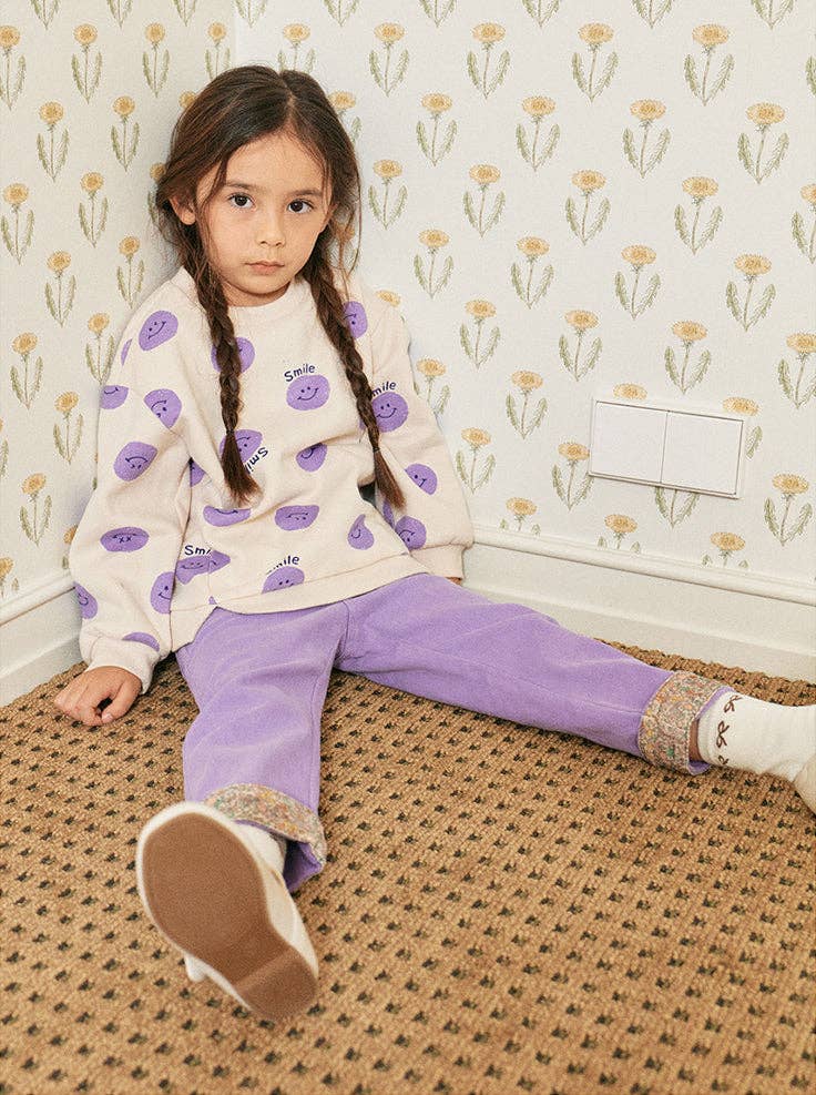 Happy Day Print Sweatshirt