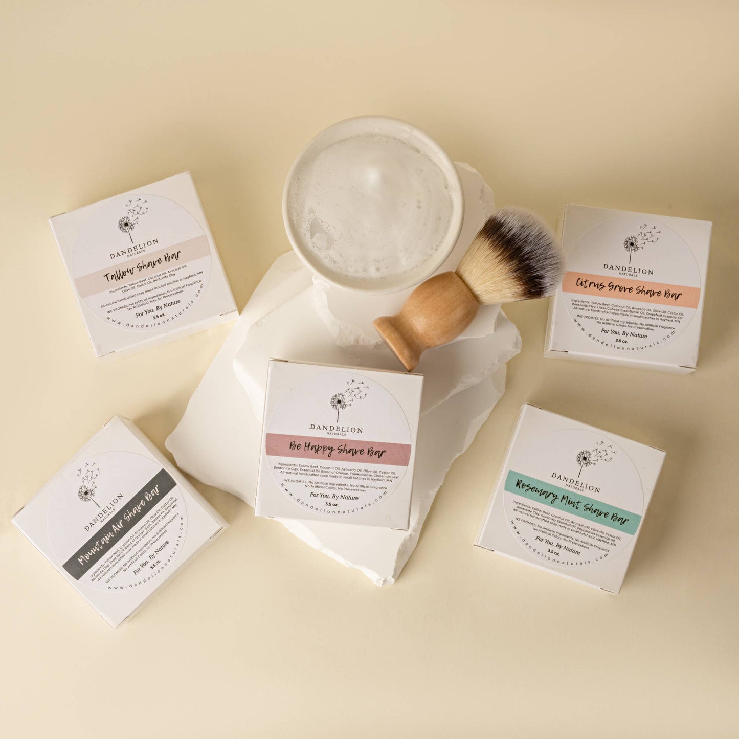 Shave Soap | Shave Puck | Tallow Shave Bar | Be Happy