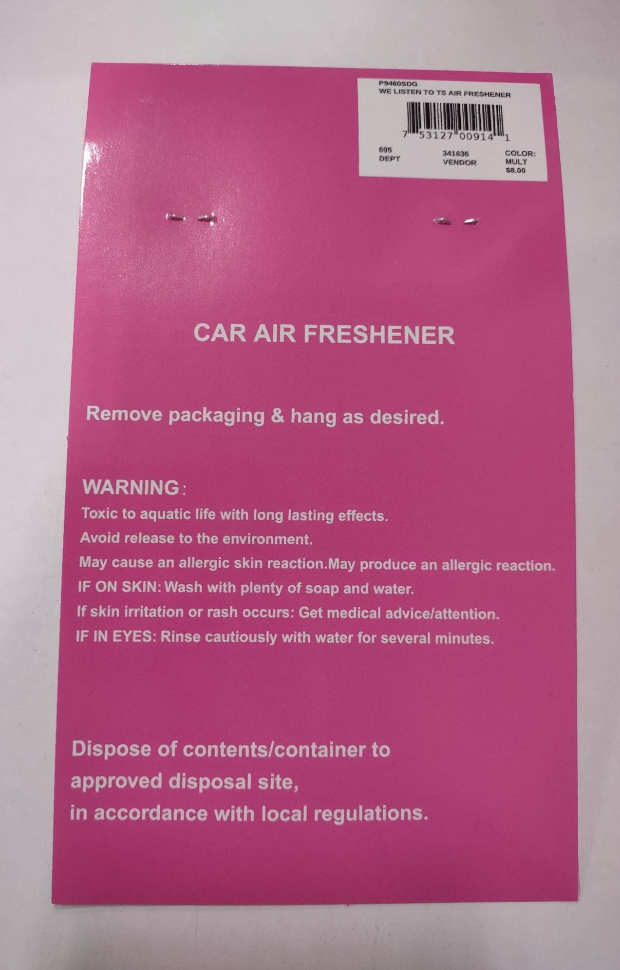 Taylor Swift Inspired Air Fresheners