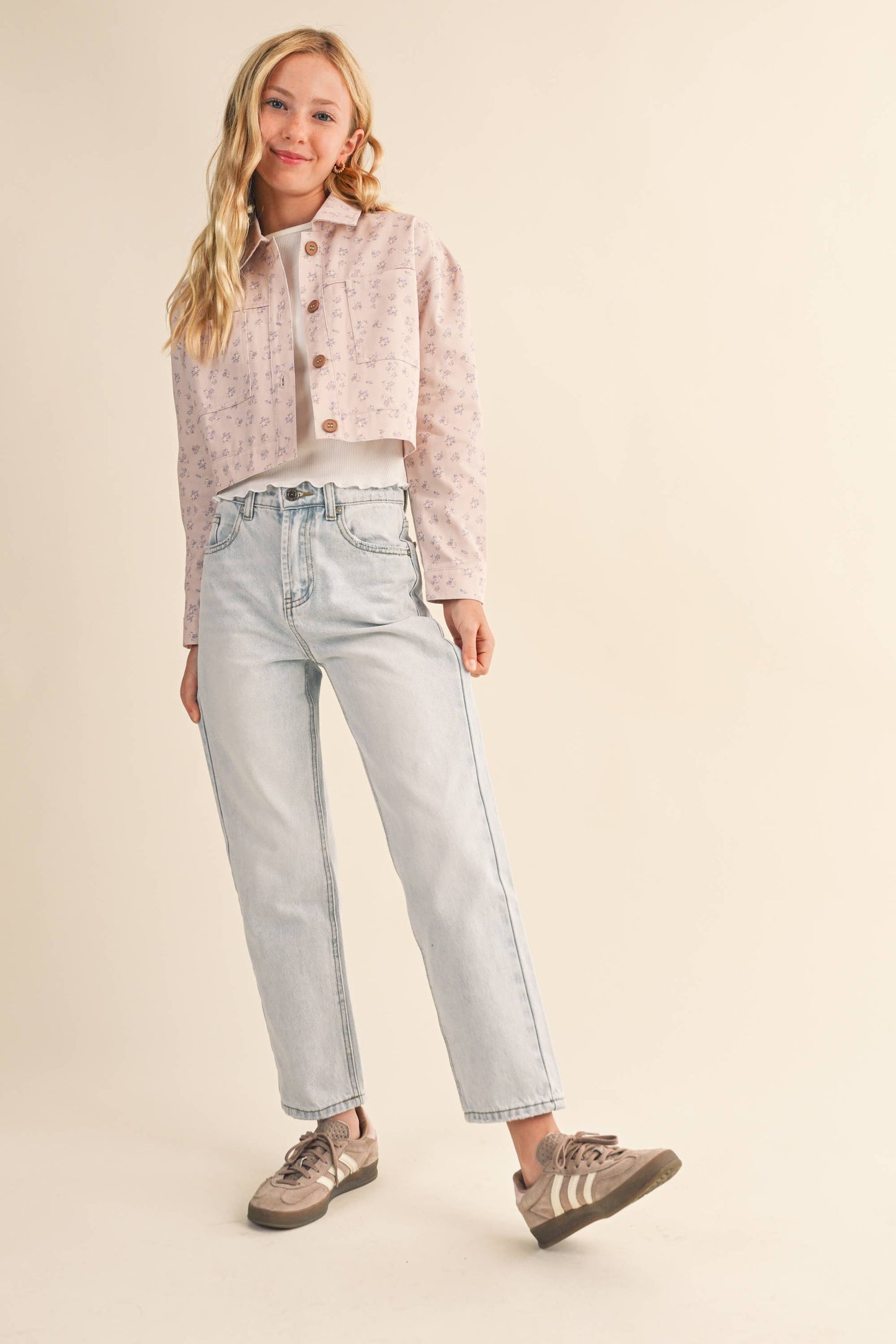 TWEEN KIDS GIRLS CROPPED JACKET (7-14)