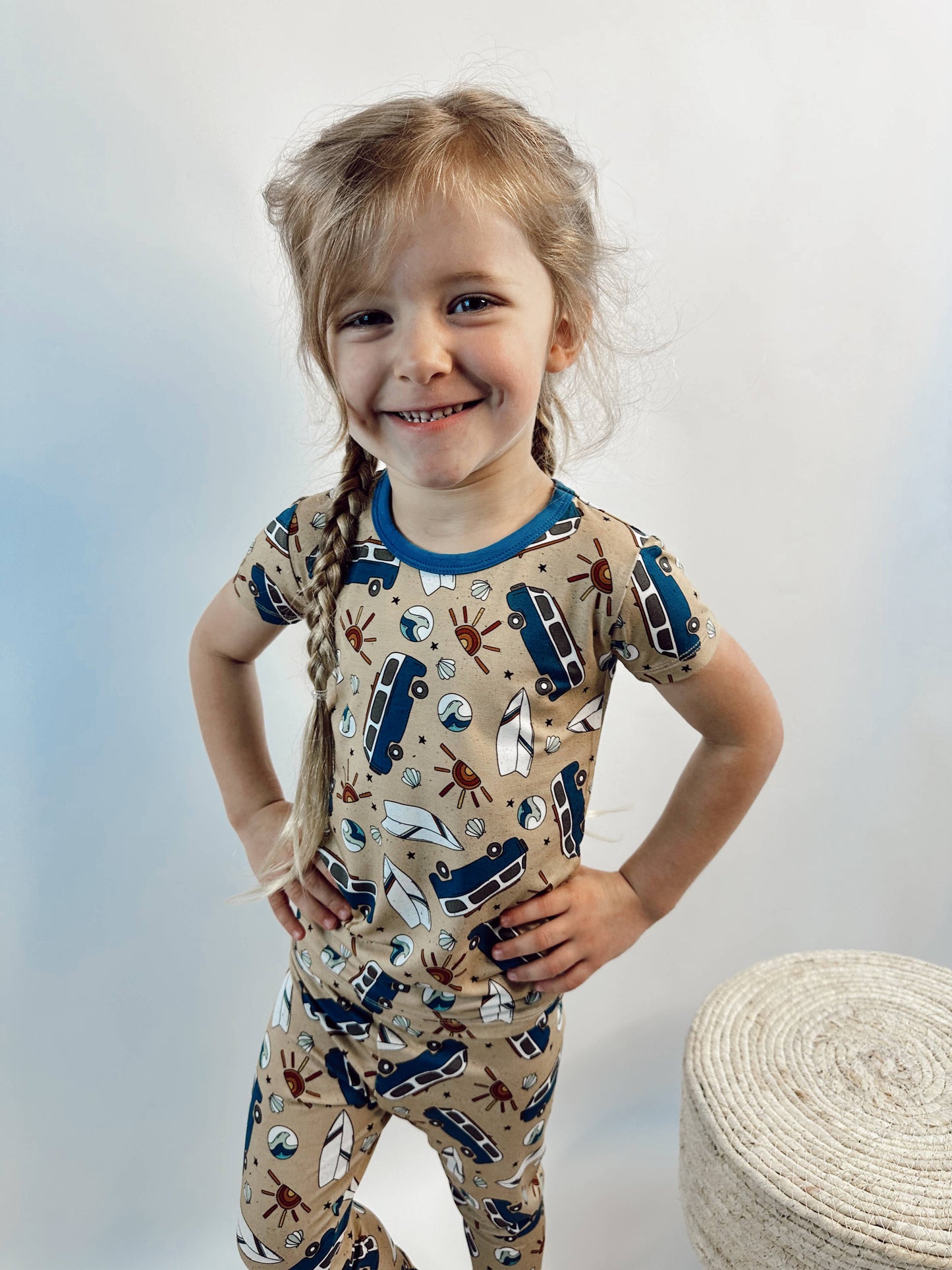 Beach Van 2 Piece Pajama Set