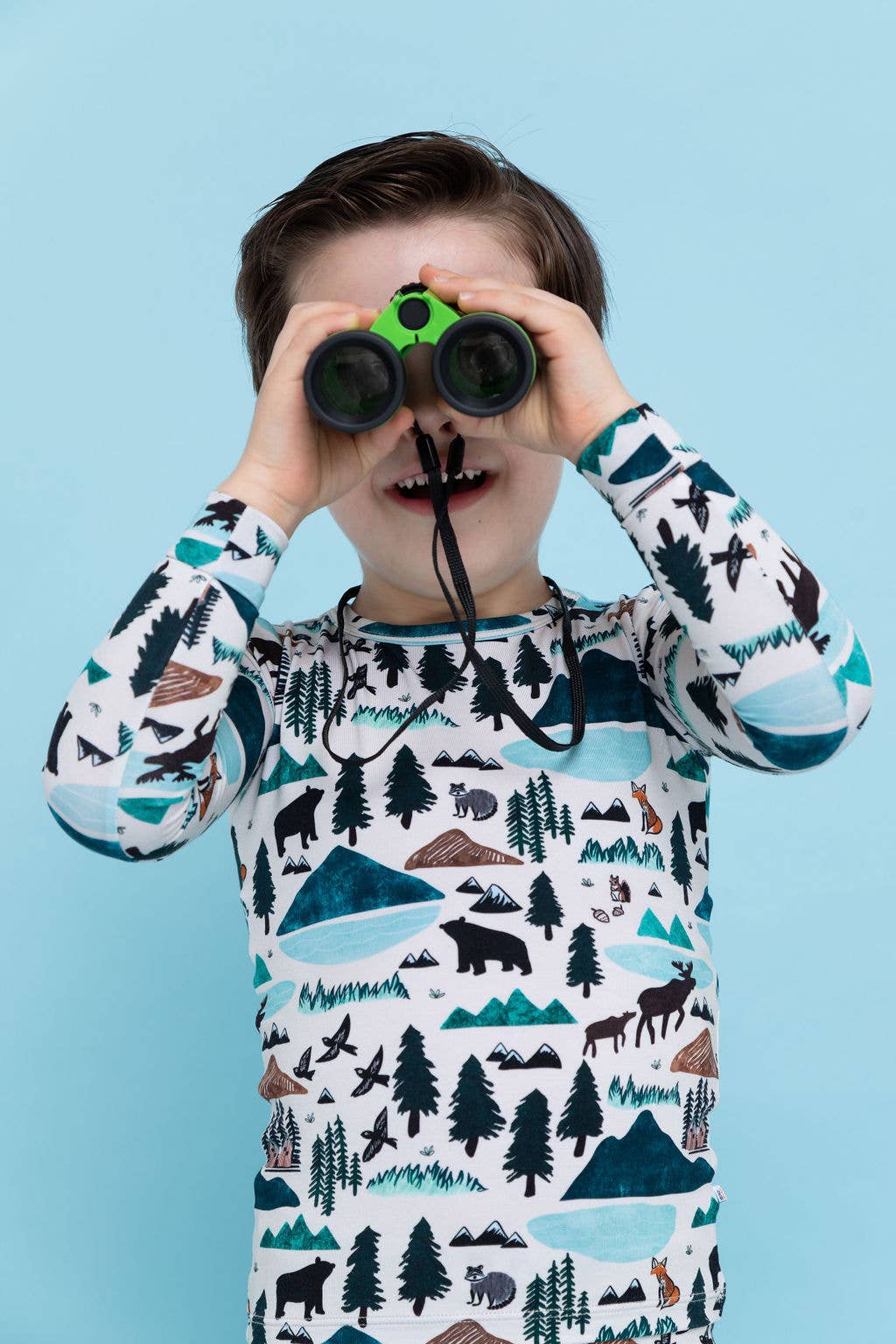 Kids Bamboo Pajamas - Into The Wild Mountain