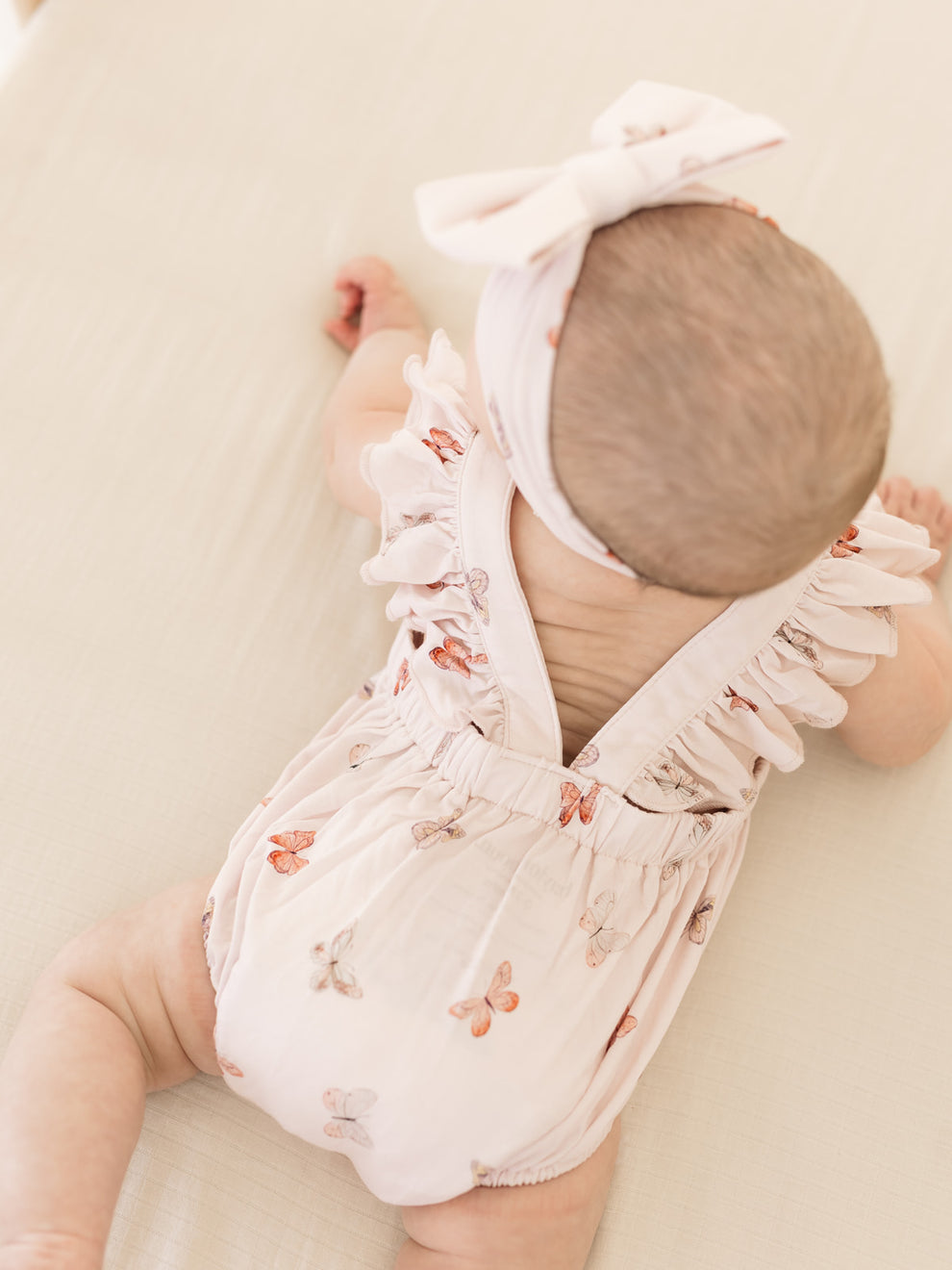 Butterfly | Cross-Back Ruffle Romper