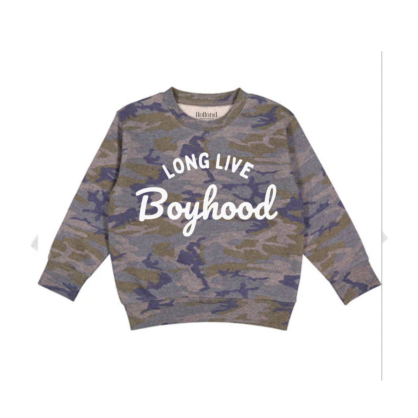 Boyhood | Camo Sweatshirt