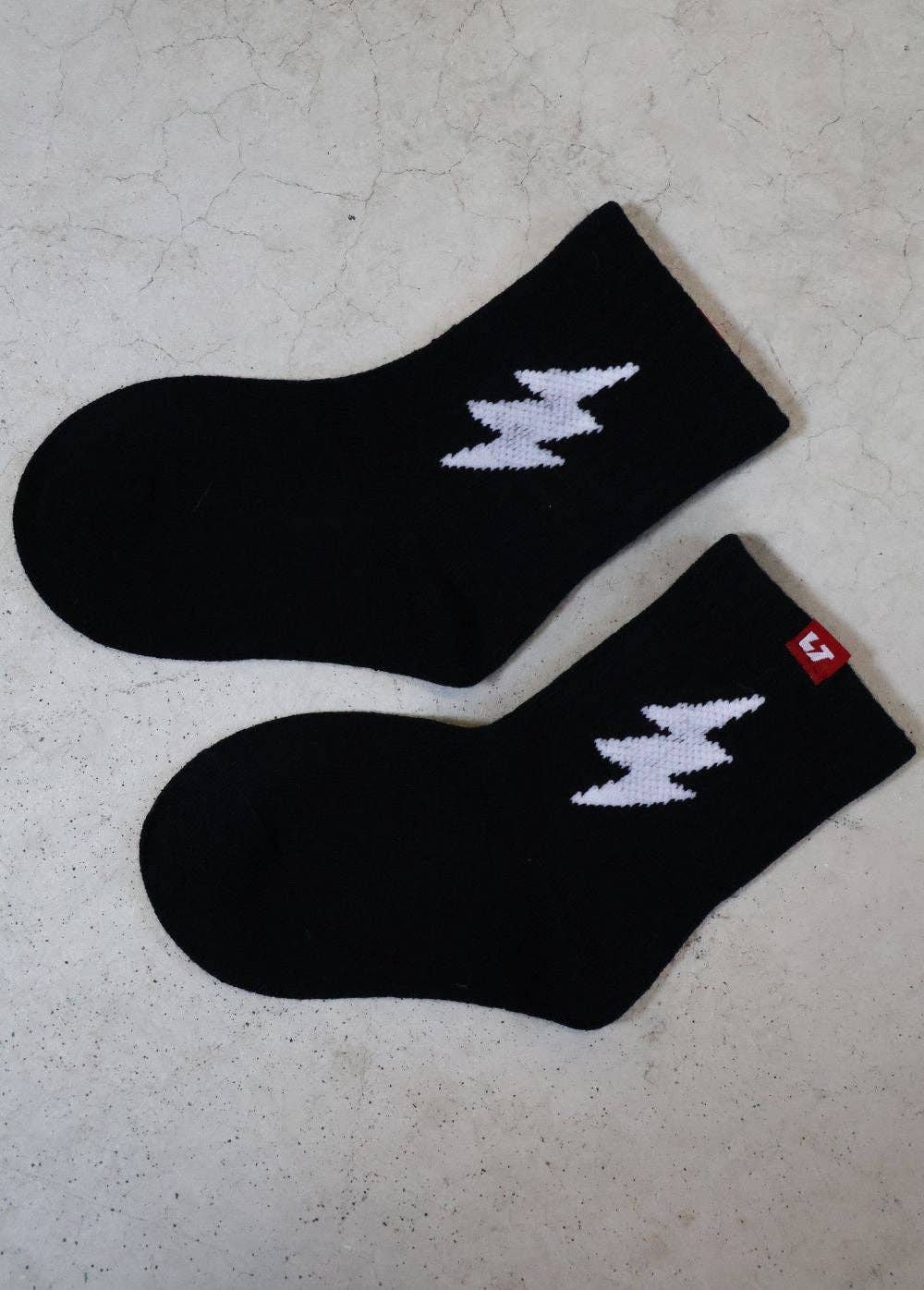 Bolt Crew Socks Black