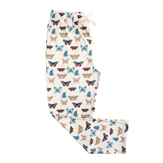 Wings of Paradise Butterflies Relaxed Bamboo Lounge Pajama Pants