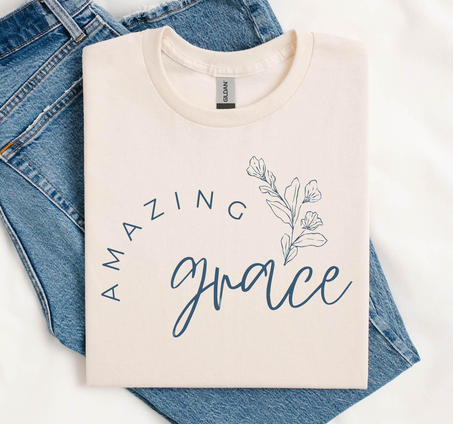 Amazing Grace Shirt, Faith Tee, Religious Shirt, Soft Gildan