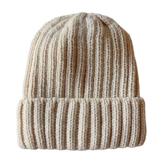 Chunky Knit Hat, Bone