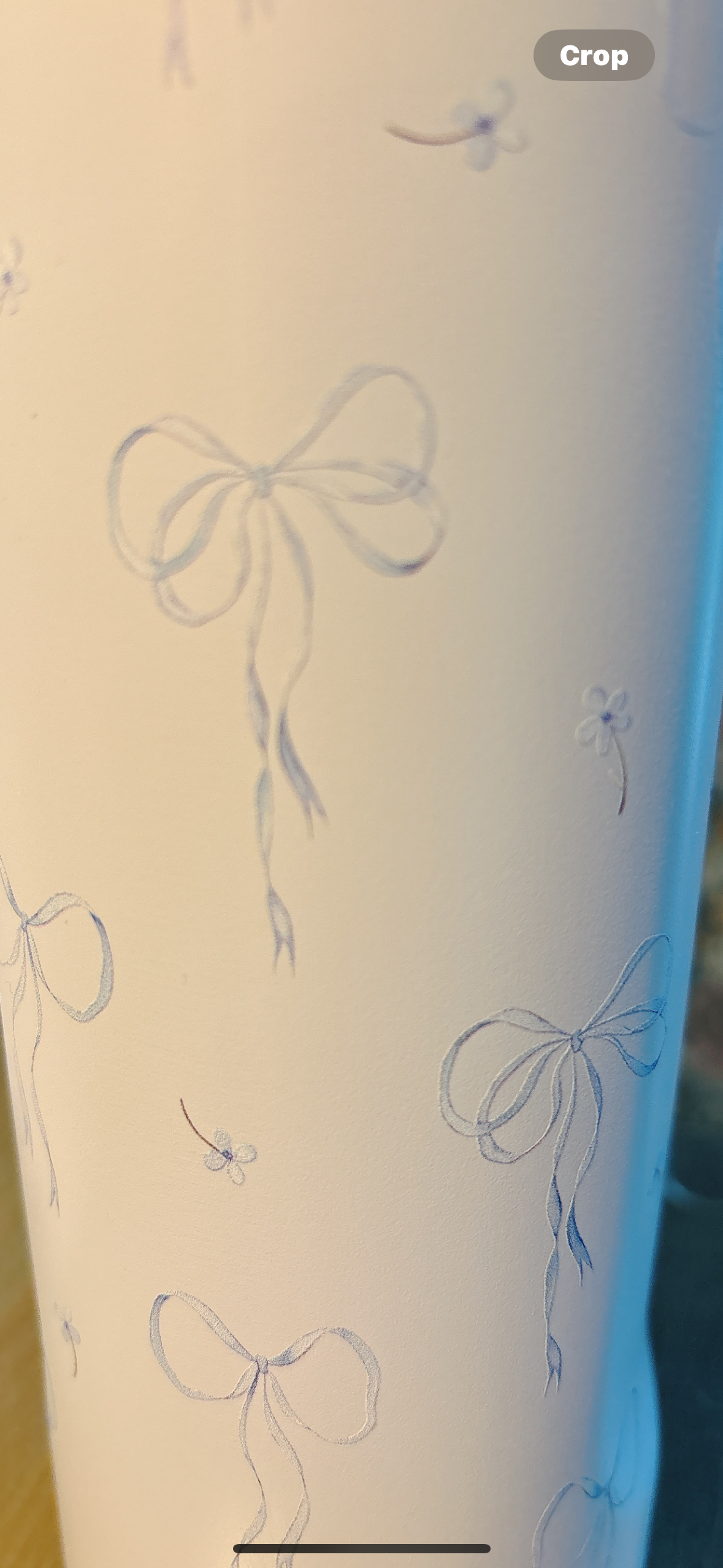 Blue Coquette Bow 20oz Insulated Tumbler