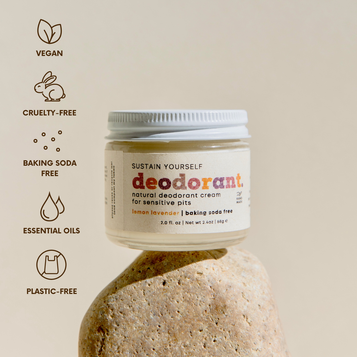 Lemon Lavender Deodorant Cream