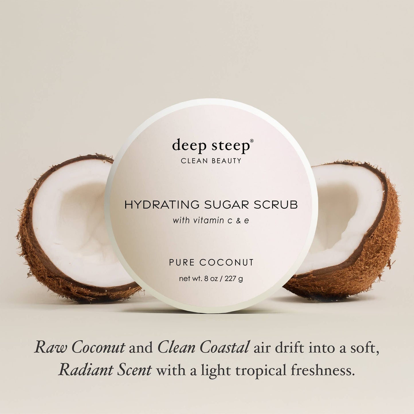 Pure Coconut Exfoliating and Smoothing Sugar Scrub 8oz