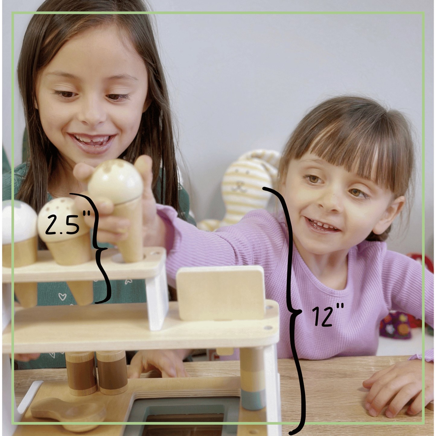 Wooden Ice Cream Shop Pretend Play Set – Montessori Toy 3+