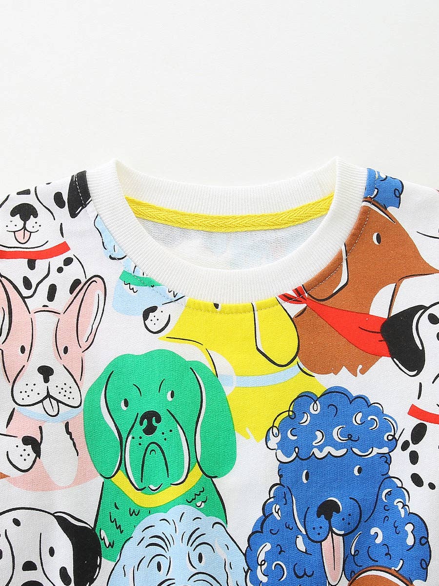 Multi Dog Printed Sweatshirt