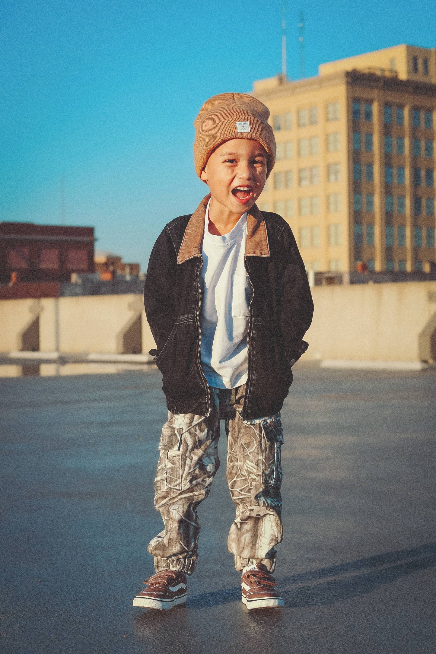 Toddler Black Vintage -Wash Denim Jacket
