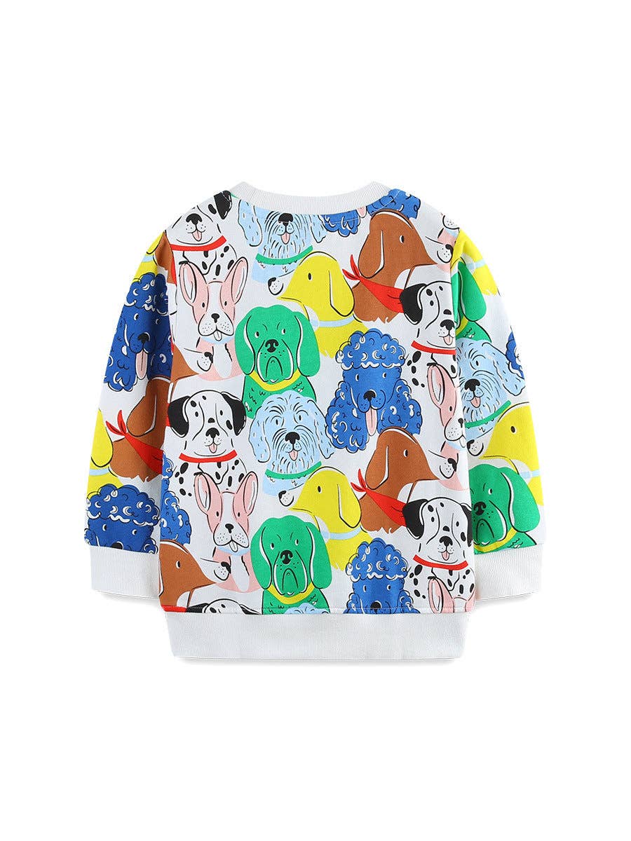 Multi Dog Printed Sweatshirt