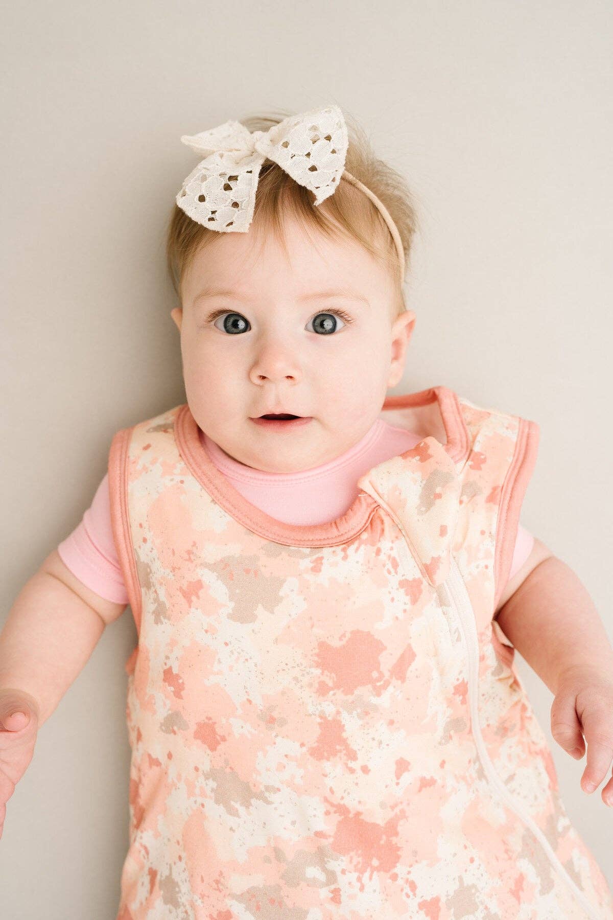 Pink Marbled Bamboo Sleep Bag