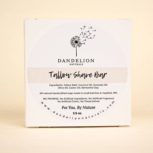 Shave Bar | Shave Soap | Tallow Shave Soap | Unscented Soap