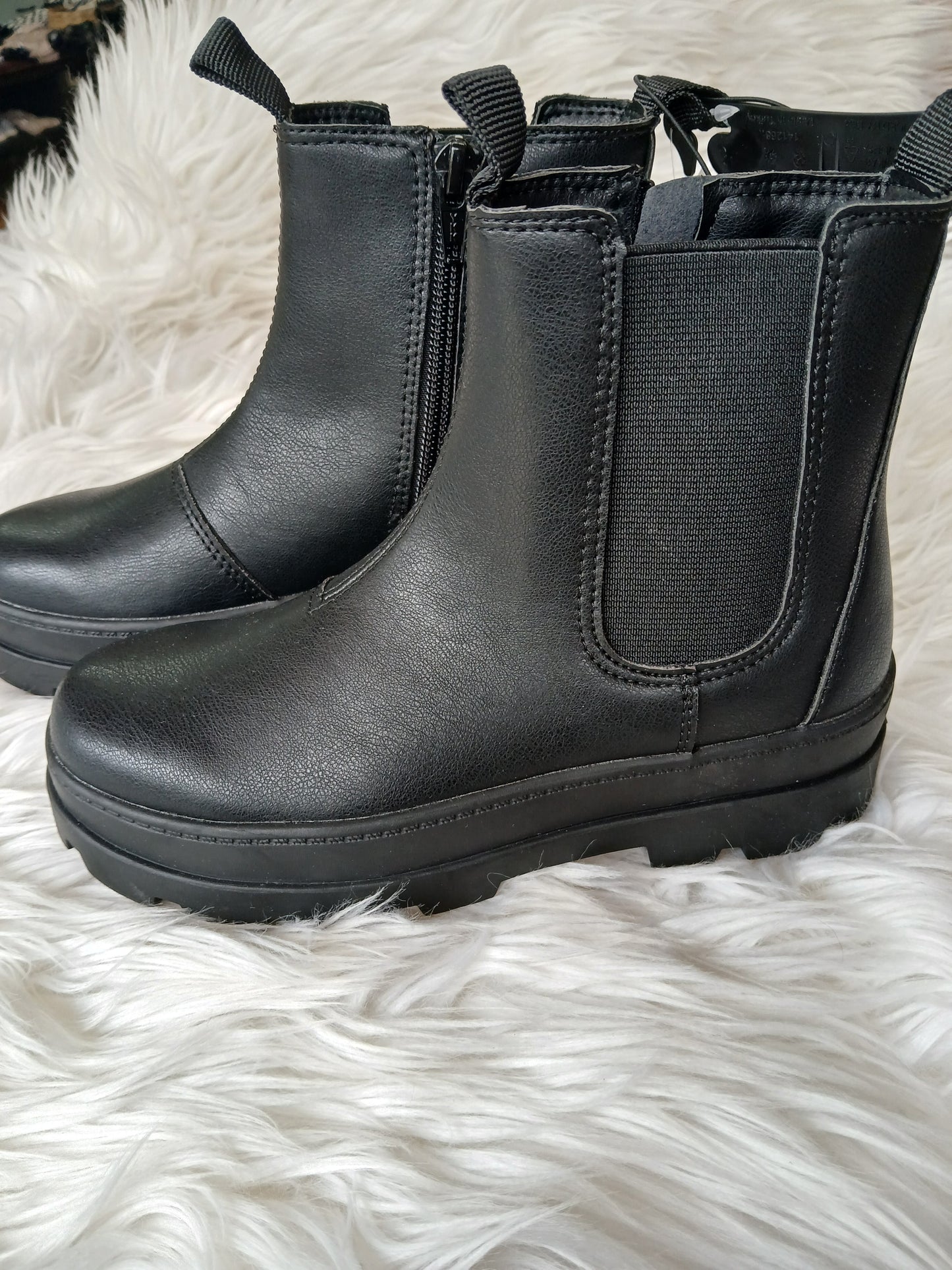 New with tags girls H&M black combat boots