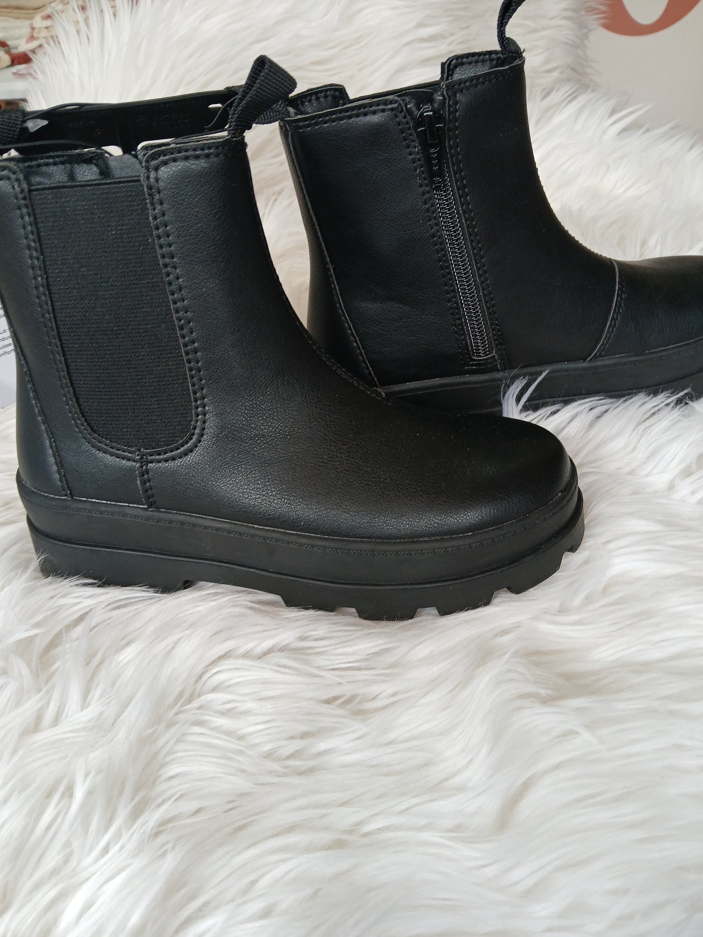 New with tags girls H&M black combat boots