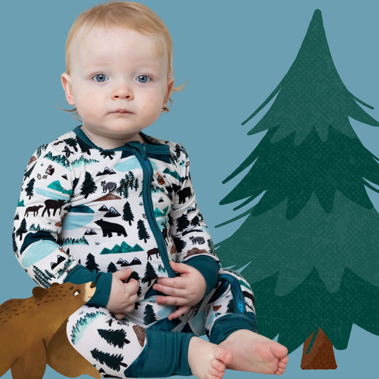 Baby Bamboo Pajamas - Bamboo Sleeper  - Into The Wild