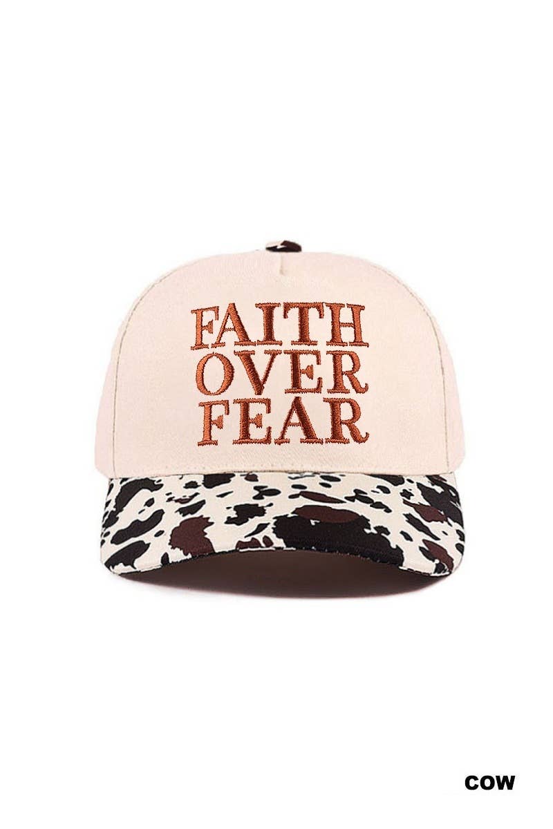 Faith Over Fear Two Tone Cotton Hat
