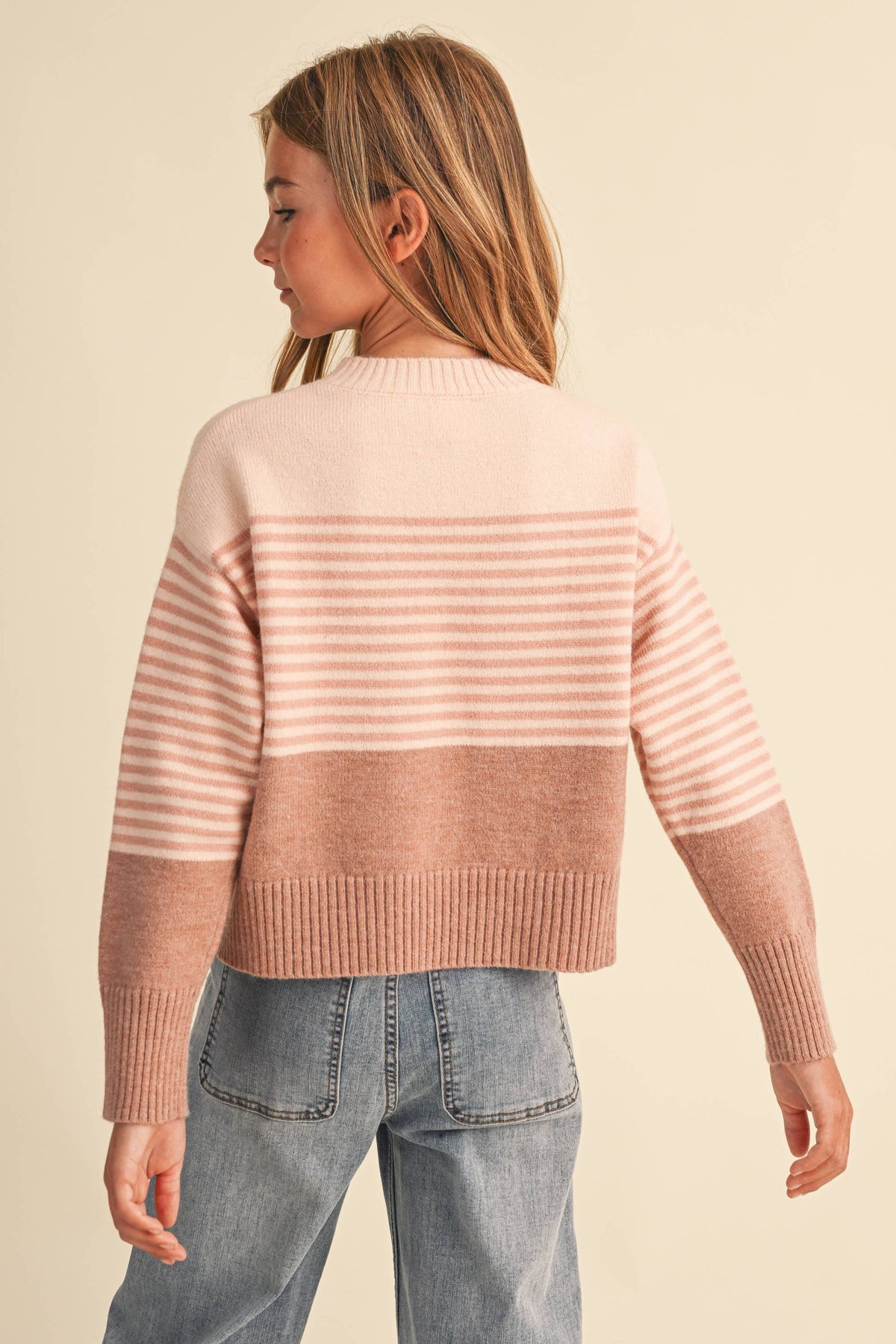 TWEEN KIDS GIRLS DROP SHOULDER SWEATER  (7-14)