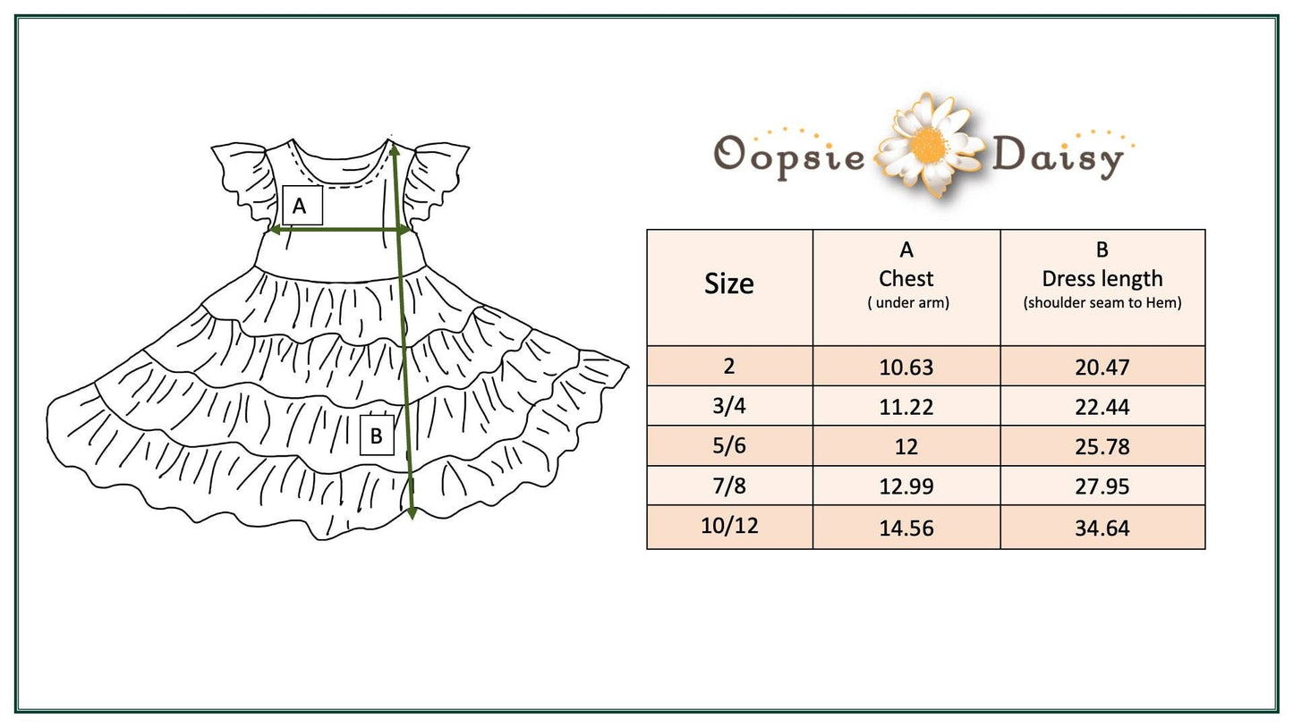 Kids Bright Pink & Green Tropical Tiered Spring Dress