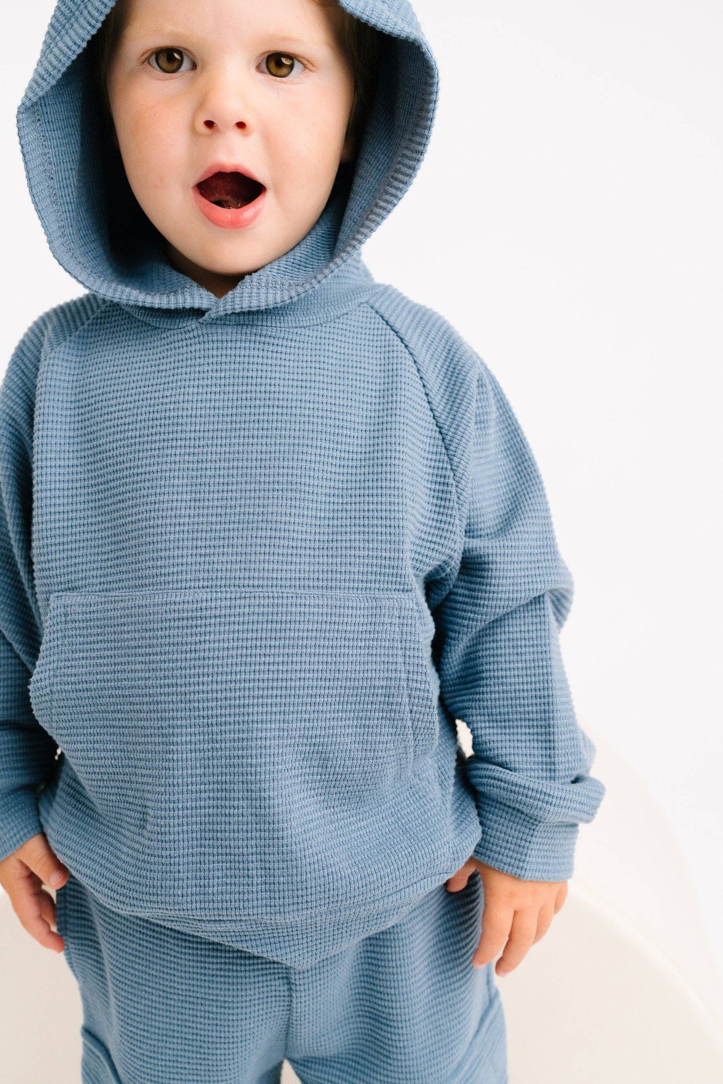 Dusty Blue Waffle Cargo Set