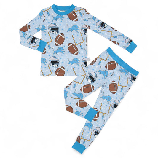 Detroit Lions bamboo 2 piece set pjs  