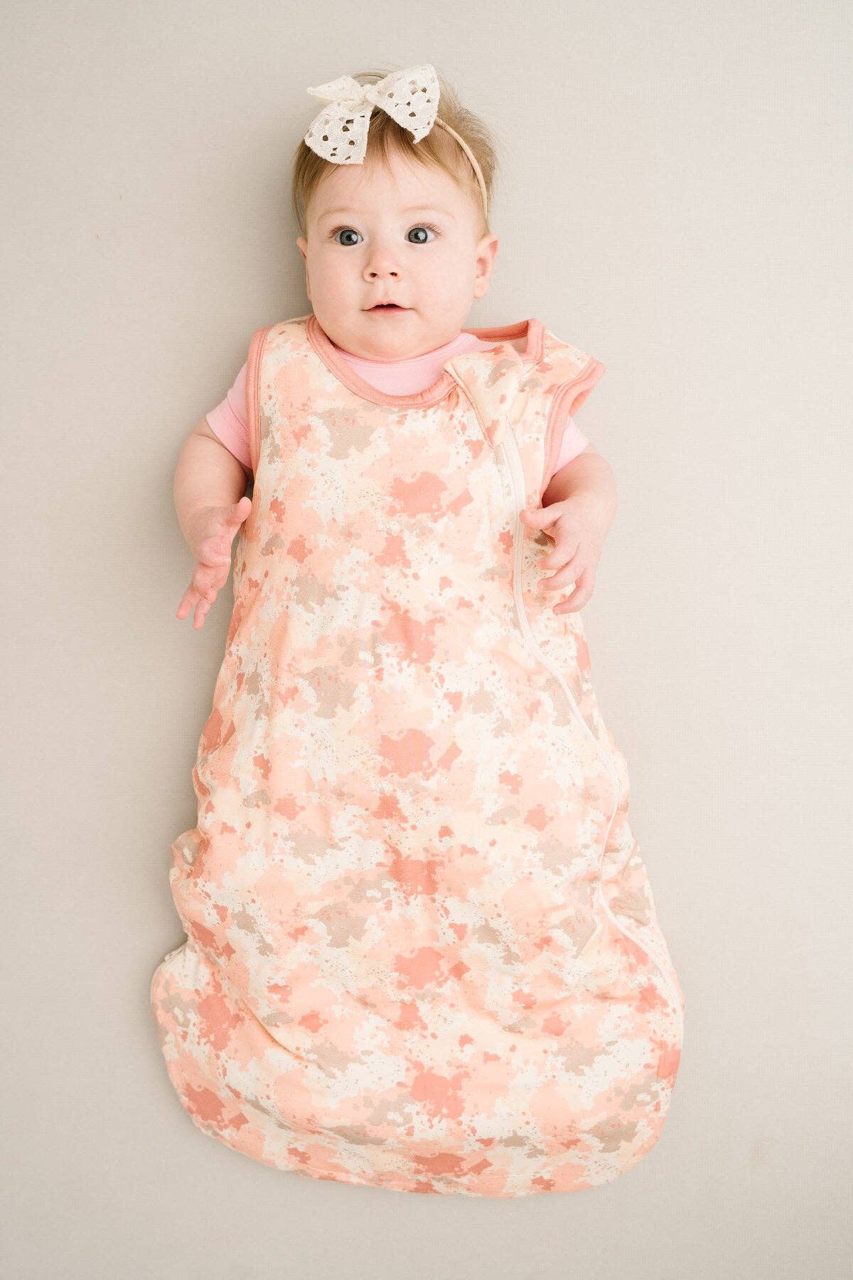 Pink Marbled Bamboo Sleep Bag