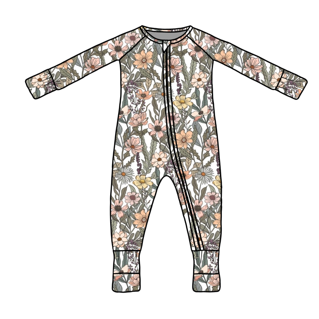Wildflowers Bamboo Zippy