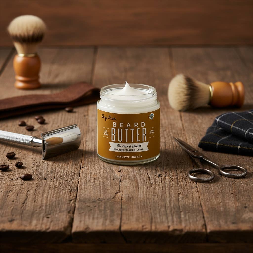 Tallow Man Bay Rum Beard + Body Butter | Men's Grooming |