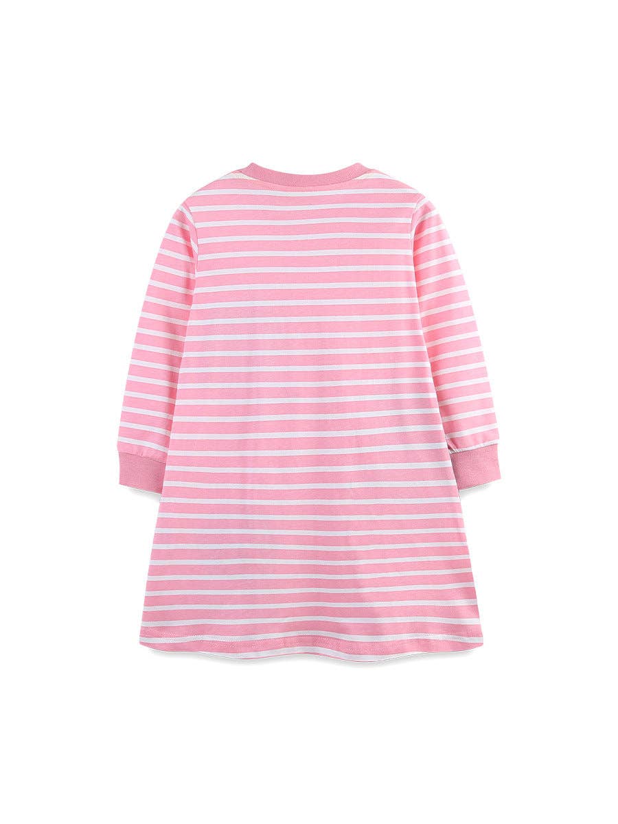 Puppy Embroidered Dress For Girls