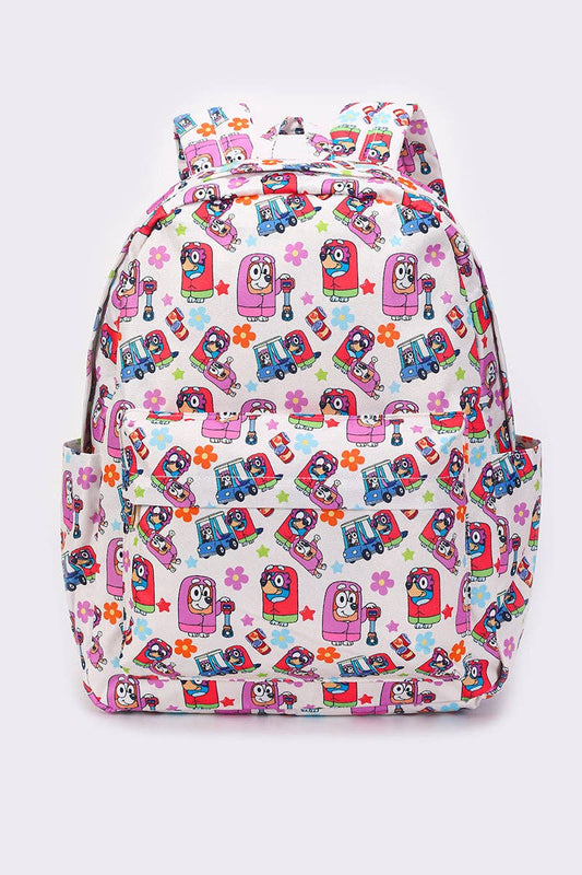 Kids BLUEY Flower Character Backpack