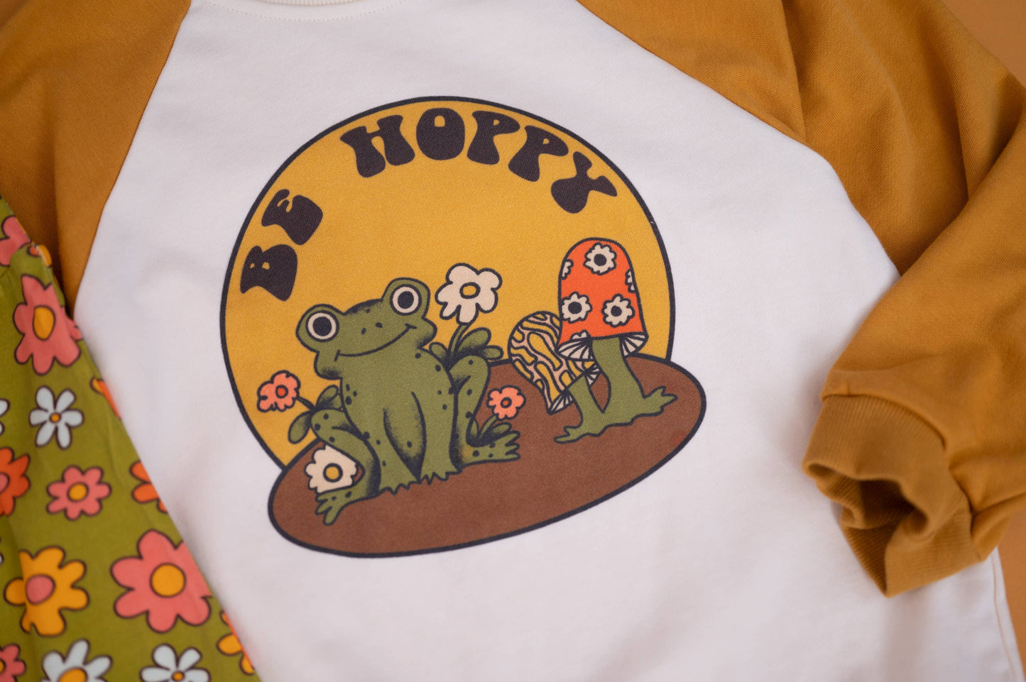 Retro Frog Kids Graphic Sweatshirt