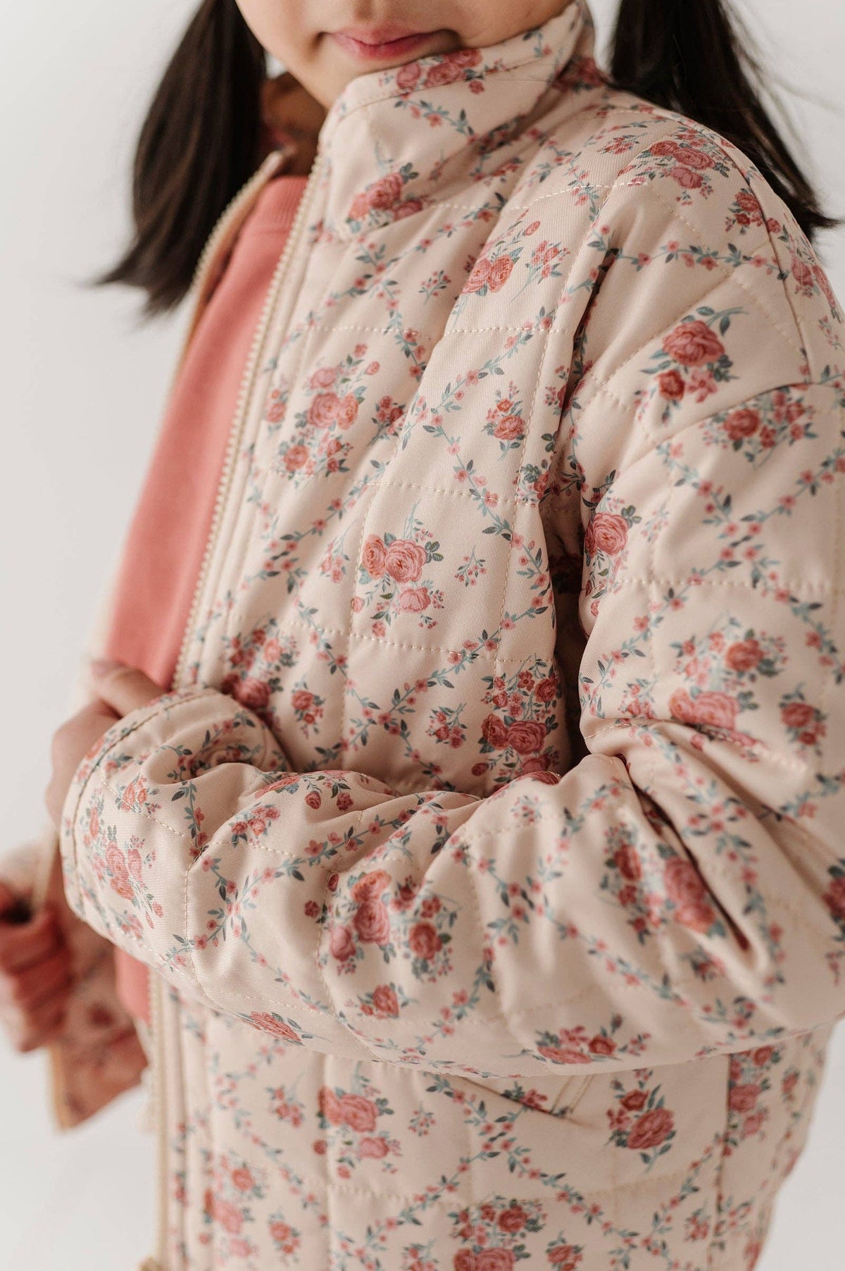 Avery & Alexander Quilted Floral Bomber Jacket