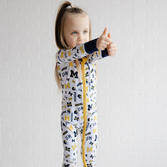 Michigan Wolverines Zippy One-Piece