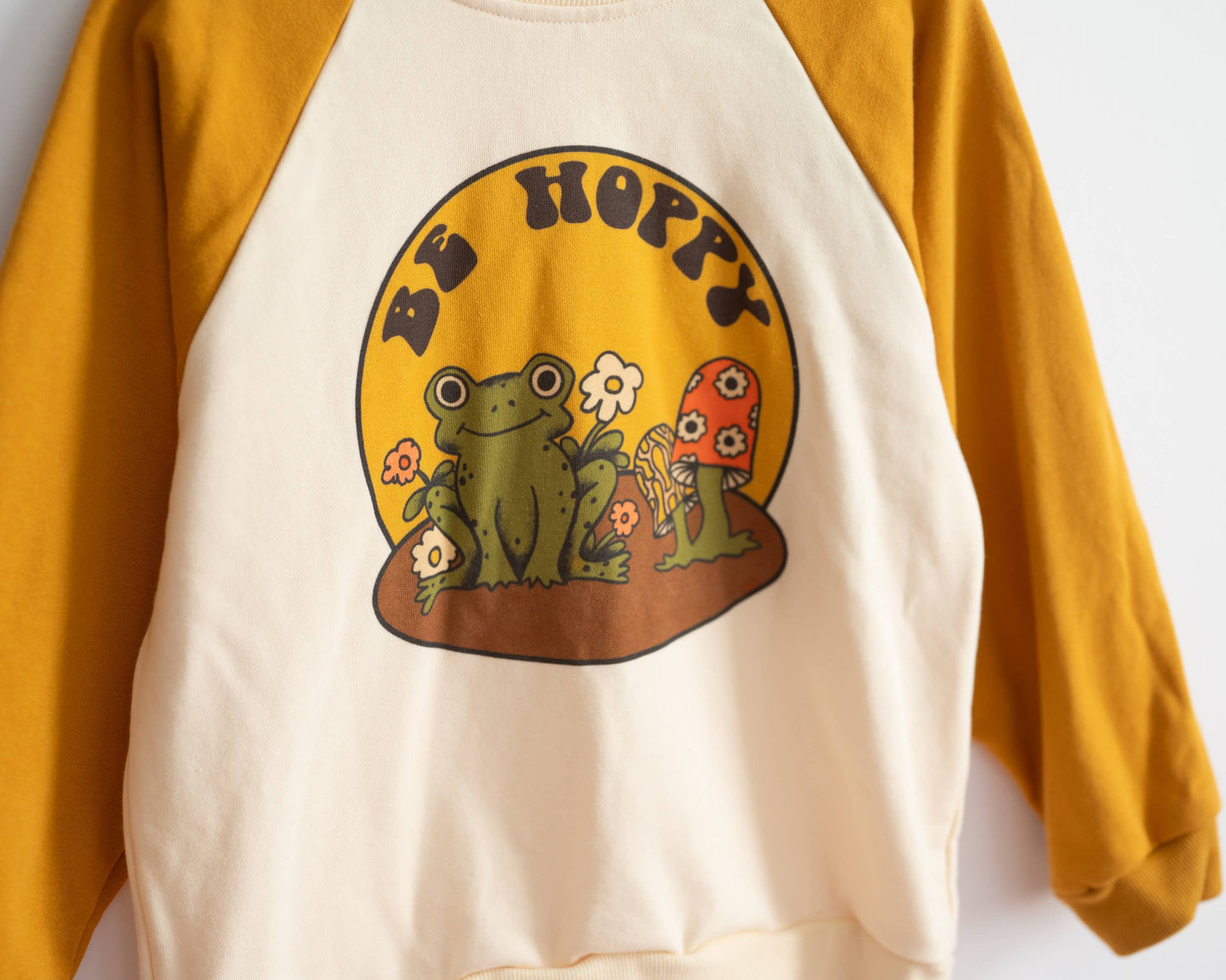 Retro Frog Kids Graphic Sweatshirt