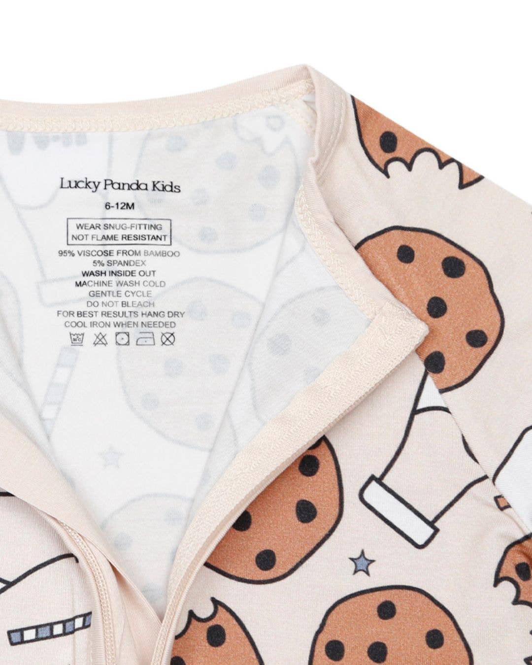 Bamboo Baby Zip Romper | Milk & Cookies