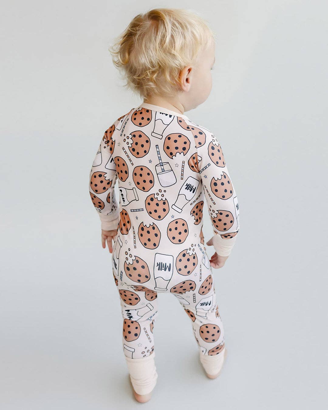 Bamboo Baby Zip Romper | Milk & Cookies