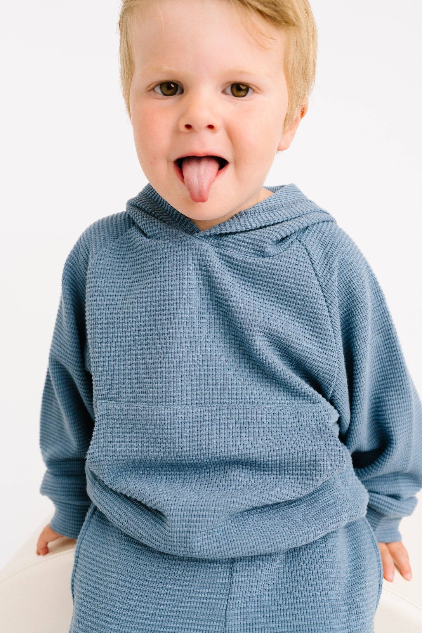 Dusty Blue Waffle Cargo Set