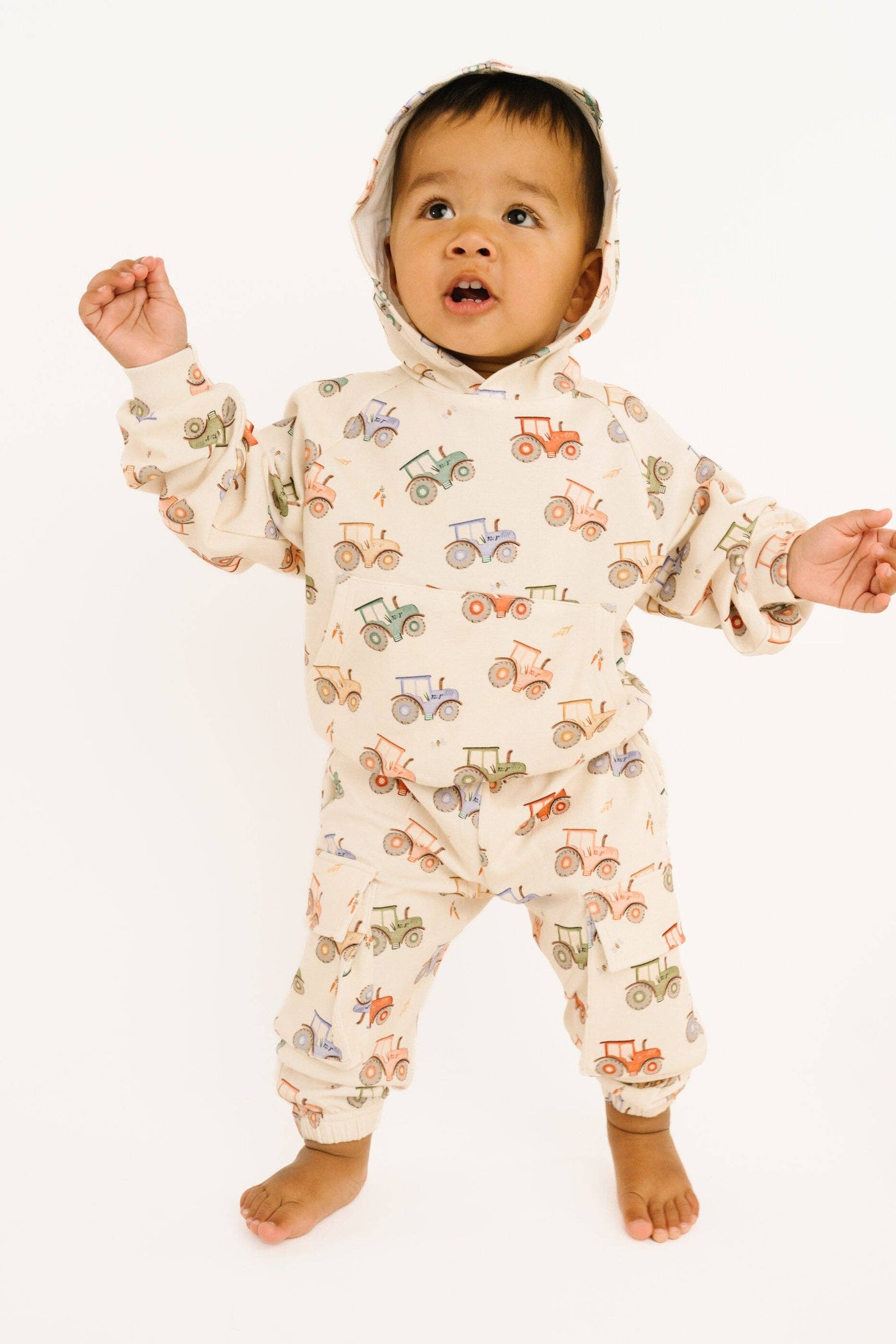 Tractor Ride Cargo Hoodie Set