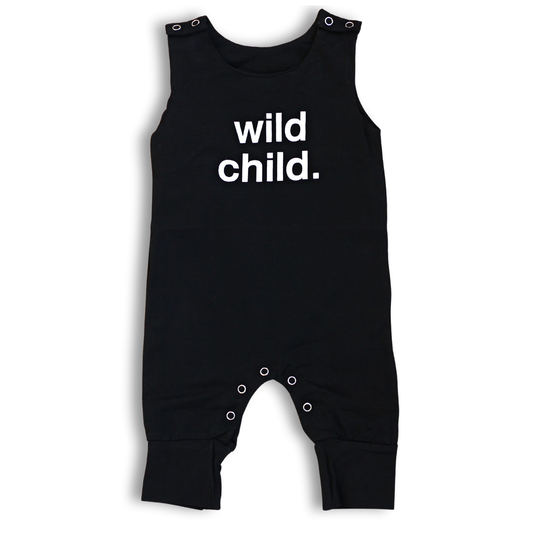 Baby / Toddler Romper - Wild Child (Black)