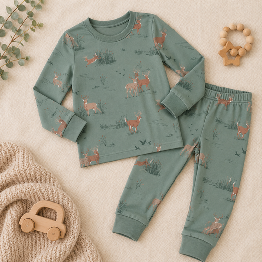 Woodland Buck Bamboo Pajamas