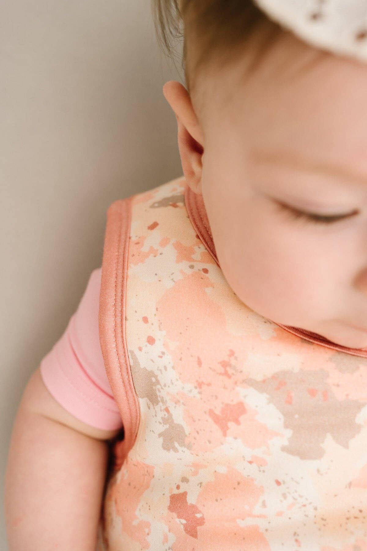 Pink Marbled Bamboo Sleep Bag